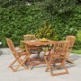 Juego de comedor de jardín 5 piezas madera maciza de acacia de , Conjuntos de jardín - Ref: Foro24-3152899, Precio: 343,48 €,...