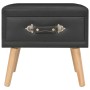 Mesita de noche negro 40x35x40 cm cuero sintético de vidaXL, Mesitas de noche - Ref: Foro24-247537, Precio: 53,89 €, Descuent...