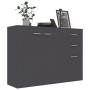 Aparador de madera contrachapada gris 105x30x75 cm de , Aparadores - Ref: Foro24-800695, Precio: 112,02 €, Descuento: %