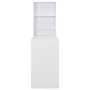 Mesa de bar con estantería blanca 115x59x200 cm de , Mesas de cocina y de comedor - Ref: Foro24-280227, Precio: 211,08 €, Des...