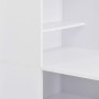 Mesa de bar con estantería blanca 115x59x200 cm de , Mesas de cocina y de comedor - Ref: Foro24-280227, Precio: 216,05 €, Des...