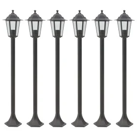 Farolas de jardín aluminio bronce E27 110 cm 6 unidades de , Iluminación de exterior - Ref: Foro24-44205, Precio: 160,86 €, D...