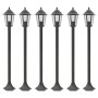 Farolas de jardín aluminio bronce E27 110 cm 6 unidades de , Iluminación de exterior - Ref: Foro24-44205, Precio: 171,24 €, D...