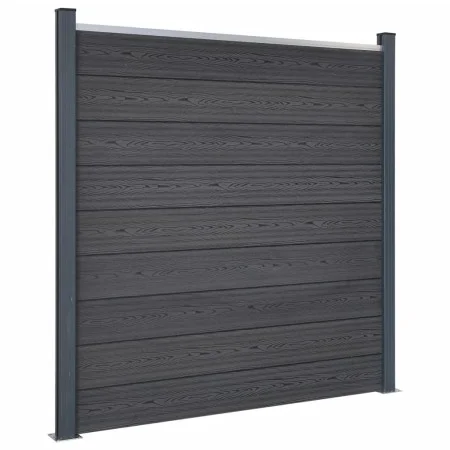 Graues WPC-Zaunplatten-Set 180 x 186 cm von , Zaunpaneele - Ref: Foro24-3211827, Preis: 305,44 €, Rabatt: %