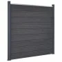 Graues WPC-Zaunplatten-Set 180 x 186 cm von , Zaunpaneele - Ref: Foro24-3211827, Preis: 305,44 €, Rabatt: %