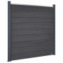 Juego de paneles de valla WPC gris 180x186 cm de , Paneles de vallas - Ref: Foro24-3211827, Precio: 306,96 €, Descuento: %