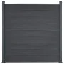 Graues WPC-Zaunplatten-Set 180 x 186 cm von , Zaunpaneele - Ref: Foro24-3211827, Preis: 305,44 €, Rabatt: %