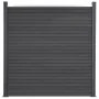 Graues WPC-Zaunplatten-Set 180 x 186 cm von , Zaunpaneele - Ref: Foro24-3211827, Preis: 305,44 €, Rabatt: %