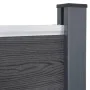 Graues WPC-Zaunplatten-Set 180 x 186 cm von , Zaunpaneele - Ref: Foro24-3211827, Preis: 305,44 €, Rabatt: %