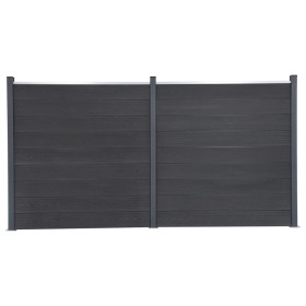 Juego de paneles de valla WPC gris 353x186 cm de , Paneles de vallas - Ref: Foro24-3211831, Precio: 571,54 €, Descuento: %