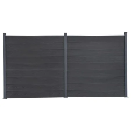 Graues WPC-Zaunplatten-Set 353 x 186 cm von , Zaunpaneele - Ref: Foro24-3211831, Preis: 555,96 €, Rabatt: %
