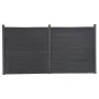 Graues WPC-Zaunplatten-Set 353 x 186 cm von , Zaunpaneele - Ref: Foro24-3211831, Preis: 555,96 €, Rabatt: %