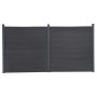Juego de paneles de valla WPC gris 353x186 cm de , Paneles de vallas - Ref: Foro24-3211831, Precio: 571,54 €, Descuento: %