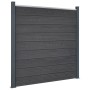 Juego de paneles de valla WPC gris 353x186 cm de , Paneles de vallas - Ref: Foro24-3211831, Precio: 571,54 €, Descuento: %