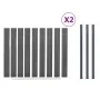 Graues WPC-Zaunplatten-Set 353 x 186 cm von , Zaunpaneele - Ref: Foro24-3211831, Preis: 555,96 €, Rabatt: %