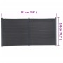 Juego de paneles de valla WPC gris 353x186 cm de , Paneles de vallas - Ref: Foro24-3211831, Precio: 571,54 €, Descuento: %