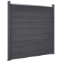 Juego de paneles de valla WPC gris 699x186 cm de , Paneles de vallas - Ref: Foro24-3211833, Precio: 1,00 €, Descuento: %