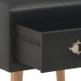 Mesita de noche negro 40x35x40 cm cuero sintético de vidaXL, Mesitas de noche - Ref: Foro24-247537, Precio: 53,89 €, Descuent...