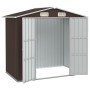 Cobertizo de jardín acero galvanizado marrón 205x129x183 cm de , Cobertizos - Ref: Foro24-46300, Precio: 251,15 €, Descuento: %