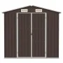 Cobertizo de jardín acero galvanizado marrón 205x129x183 cm de , Cobertizos - Ref: Foro24-46300, Precio: 245,80 €, Descuento: %
