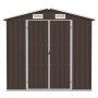 Cobertizo de jardín acero galvanizado marrón 205x129x183 cm de , Cobertizos - Ref: Foro24-46300, Precio: 251,15 €, Descuento: %