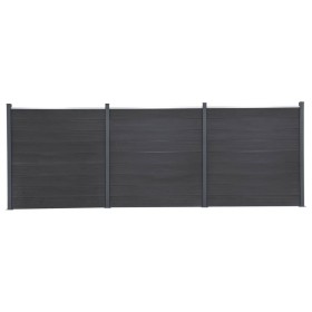 Juego de paneles de valla WPC gris 526x186 cm de , Paneles de vallas - Ref: Foro24-3211829, Precio: 784,84 €, Descuento: %