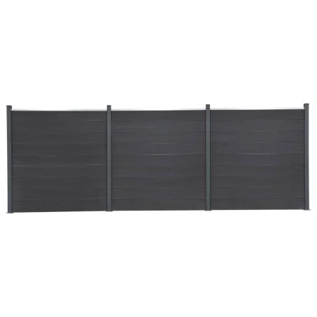 Juego de paneles de valla WPC gris 526x186 cm de , Paneles de vallas - Ref: Foro24-3211829, Precio: 777,62 €, Descuento: %