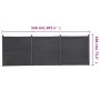 Juego de paneles de valla WPC gris 526x186 cm de , Paneles de vallas - Ref: Foro24-3211829, Precio: 777,62 €, Descuento: %