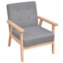 Sillón de tela gris claro en Sillones | Comprar online en Foru.es