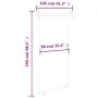 Toldo lateral de balcón gris 105x250 cm de , Sombrillas - Ref: Foro24-48416, Precio: 66,02 €, Descuento: %