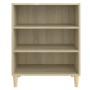 Aparador de madera contrachapada roble Sonoma 57x35x70 cm de , Aparadores - Ref: Foro24-806052, Precio: 45,42 €, Descuento: %