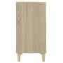Aparador de madera contrachapada roble Sonoma 57x35x70 cm de , Aparadores - Ref: Foro24-806052, Precio: 45,42 €, Descuento: %