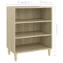 Aparador de madera contrachapada roble Sonoma 57x35x70 cm de , Aparadores - Ref: Foro24-806052, Precio: 43,52 €, Descuento: %