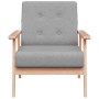 Sillón de tela gris claro en Sillones | Comprar online en Foru.es