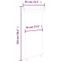 Toldo lateral de balcón gris 85x250 cm de , Sombrillas - Ref: Foro24-48410, Precio: 56,91 €, Descuento: %