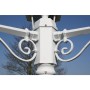 Farola de jardín 3 brazos aluminio blanco 215 cm de , Iluminación de exterior - Ref: Foro24-40245, Precio: 171,57 €, Descuent...