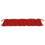 Banco de jardín plegable con cojín bambú 118 cm de , Bancos de jardín - Ref: Foro24-3063870, Precio: 91,49 €, Descuento: %