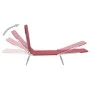 Folding sun loungers, 2 units, red steel and fabric by , Loungers - Ref: Foro24-44301, Price: 87,39 €, Discount: %