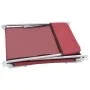 Folding sun loungers, 2 units, red steel and fabric by , Loungers - Ref: Foro24-44301, Price: 87,39 €, Discount: %