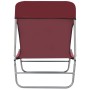Tumbonas plegables 2 unidades acero y tela rojas de , Tumbonas - Ref: Foro24-44301, Precio: 94,49 €, Descuento: %