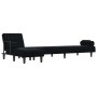 Sofá cama en forma de L terciopelo negro 260x140x70 cm de , Sofás - Ref: Foro24-3157245, Precio: 451,86 €, Descuento: %