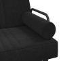 Sofá cama en forma de L terciopelo negro 260x140x70 cm de , Sofás - Ref: Foro24-3157245, Precio: 451,86 €, Descuento: %