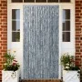 Cortina mosquitera de chenilla blanca y gris 100x220 cm de vidaXL, Mosquiteras para ventanas - Ref: Foro24-284281, Precio: 65...