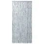 Cortina mosquitera de chenilla blanca y gris 100x220 cm de vidaXL, Mosquiteras para ventanas - Ref: Foro24-284281, Precio: 65...