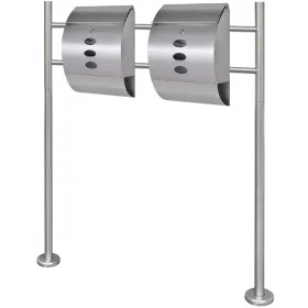 Set of 2 mailboxes with stainless steel support by , mailboxes - Ref: Foro24-271747, Price: 132,81 €, Discount: %