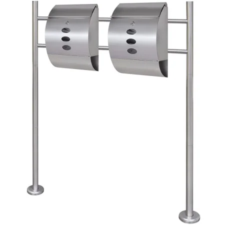 Set of 2 mailboxes with stainless steel support by , mailboxes - Ref: Foro24-271747, Price: 132,81 €, Discount: %