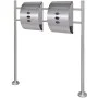 Set of 2 mailboxes with stainless steel support by , mailboxes - Ref: Foro24-271747, Price: 132,81 €, Discount: %