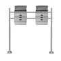 Set of 2 mailboxes with stainless steel support by , mailboxes - Ref: Foro24-271747, Price: 132,81 €, Discount: %