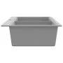Fregadero encastrable de granito gris de dos cubetas de , Fregaderos - Ref: Foro24-141676, Precio: 262,00 €, Descuento: %