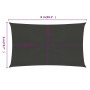 Toldo de vela gris antracita HDPE 160 g/m² 6x8 m de , Sombrillas - Ref: Foro24-311085, Precio: 94,66 €, Descuento: %